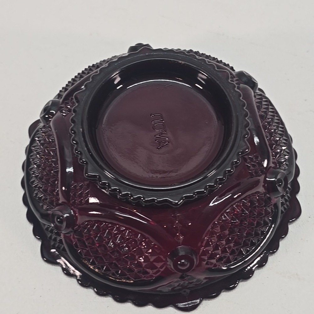 Avon‎ Ruby Red 1876 Cape Cod Collection Dessert Bowl 5" - Picture 4 of 12